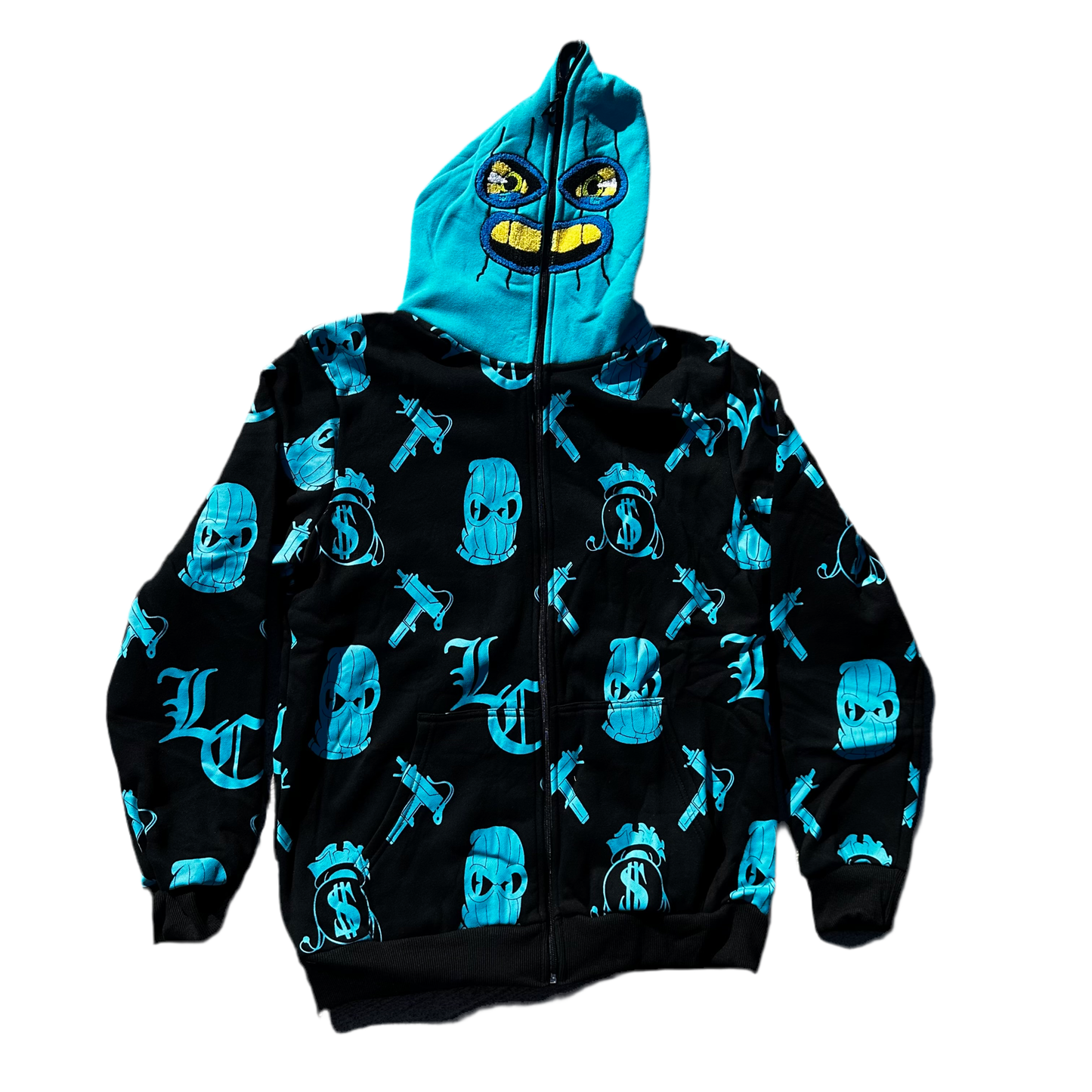 BLUE ROBBER HOODIE (ships today)