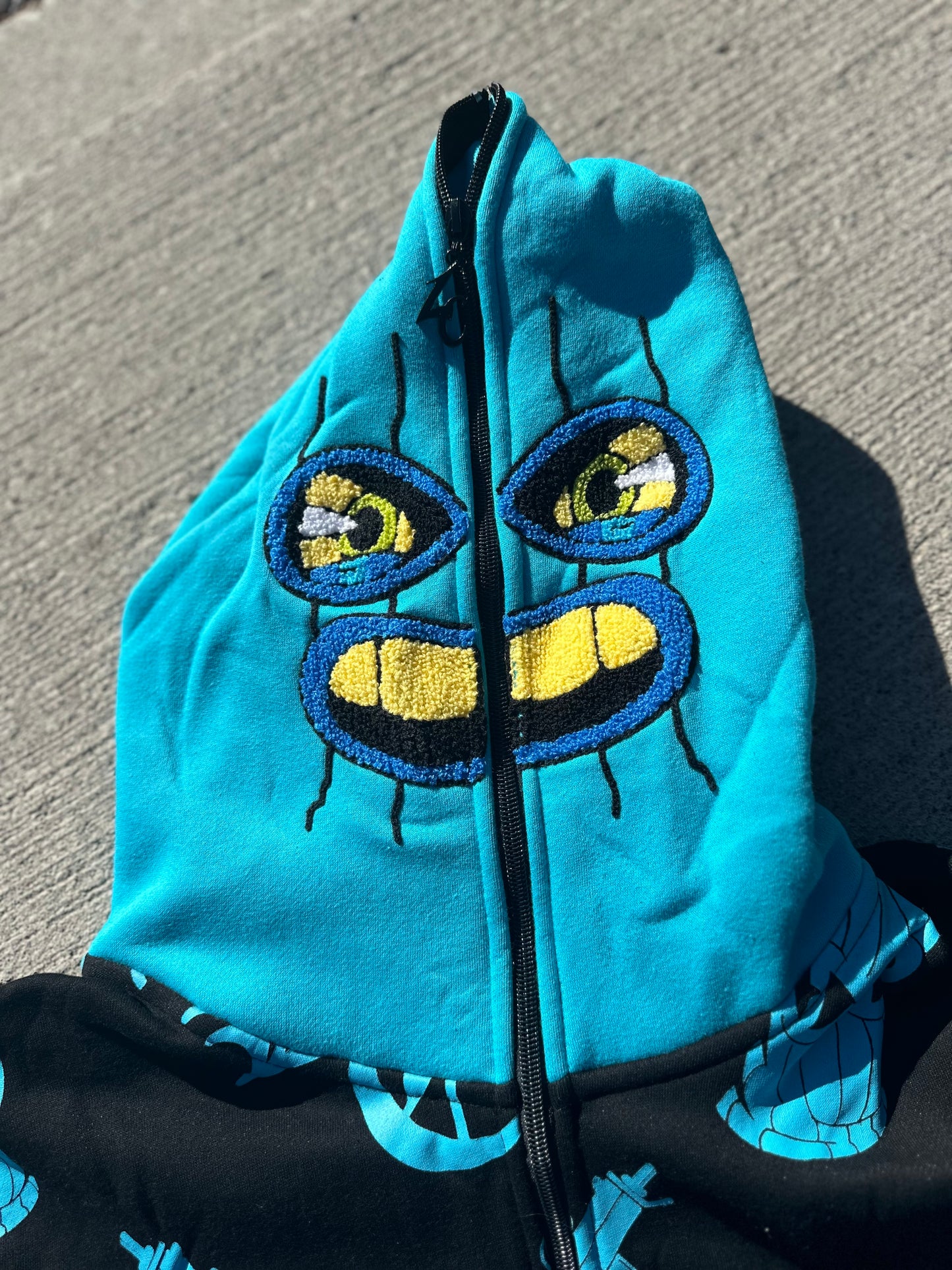 BLUE ROBBER HOODIE (ships today)