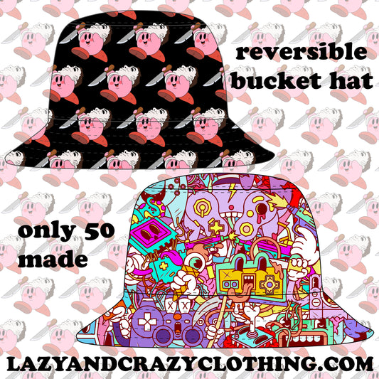 Gaming mega reversible bucket hat (pre order)