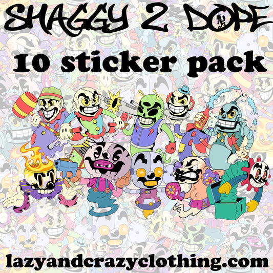 SHAGGY2DOPE 10 STICKER PACK (pre order)